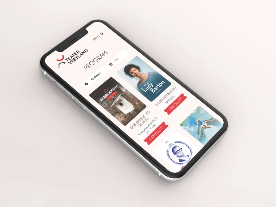 Teater Vestland på desktop, illustrasjonsbilde