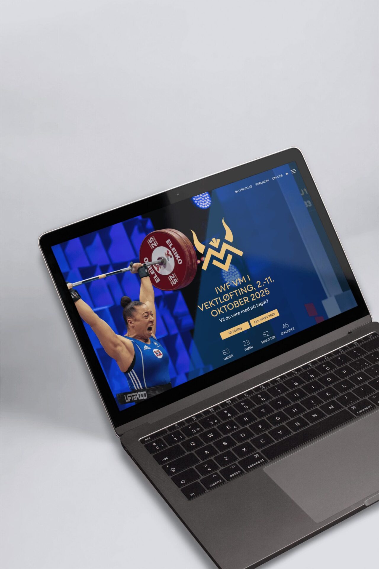 IWF VM i vektløfting på desktop, illustrasjonsbilde